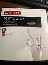 Delta Portwood Swivel Towel Hook in Chrome PWD37-PC