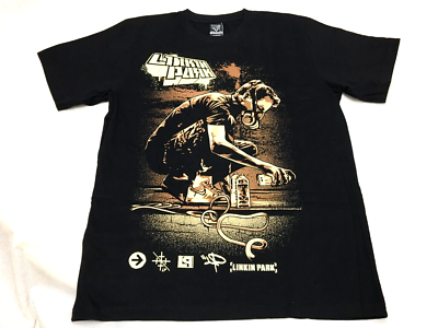 New Linkin Park Meteora 90s Album Cover Rock Band Graphic T-shirt