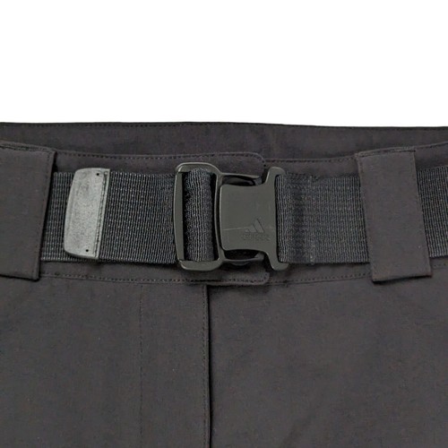 NEW Adidas Terrex Hose in Bad Hiking Cargo Pants Women's Size 10 Black Belted - Picture 2 of 10