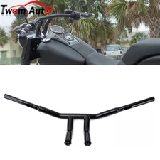 8" Rise Drag T-Bar Handlebar 1-1/4" Fat Bar For Harley Sportster Softail XLFXST