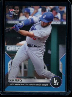 2022 Topps Now #701 Max Muncy Blue Parallel Card #d 22/49