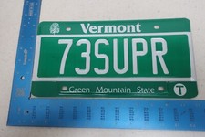 Vermont License Plate Tag VT Vanity 73 Super Electric Bike EBike 73SUPR #2