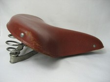 Alter Oldtimer Fahrradsattel aus Leder