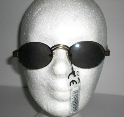 Sonnenbrille Bronze, Metallbügel, Linse grau gefärbt, lange Bügel