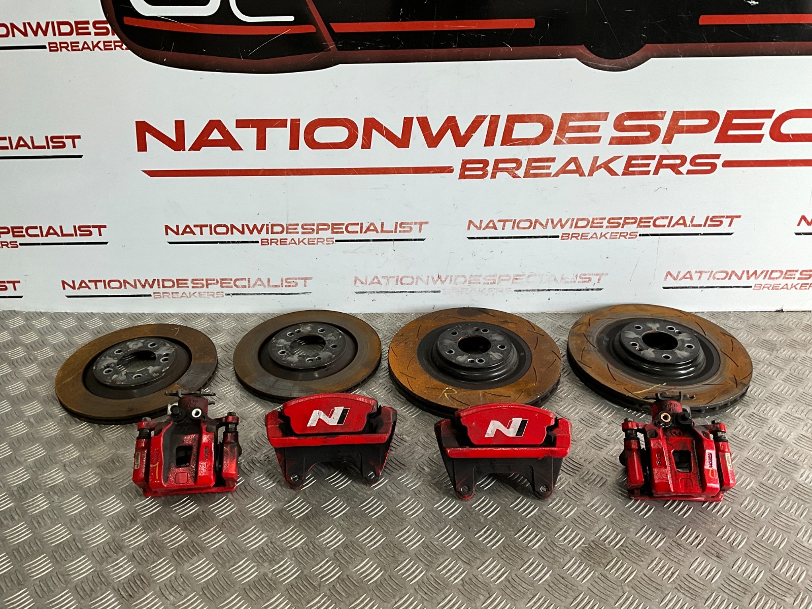 2021-2024 HYUNDAI I30 N MK3 2.0 T-GDI FRONT AND REAR BRAKE CALIPERS DISCS SET