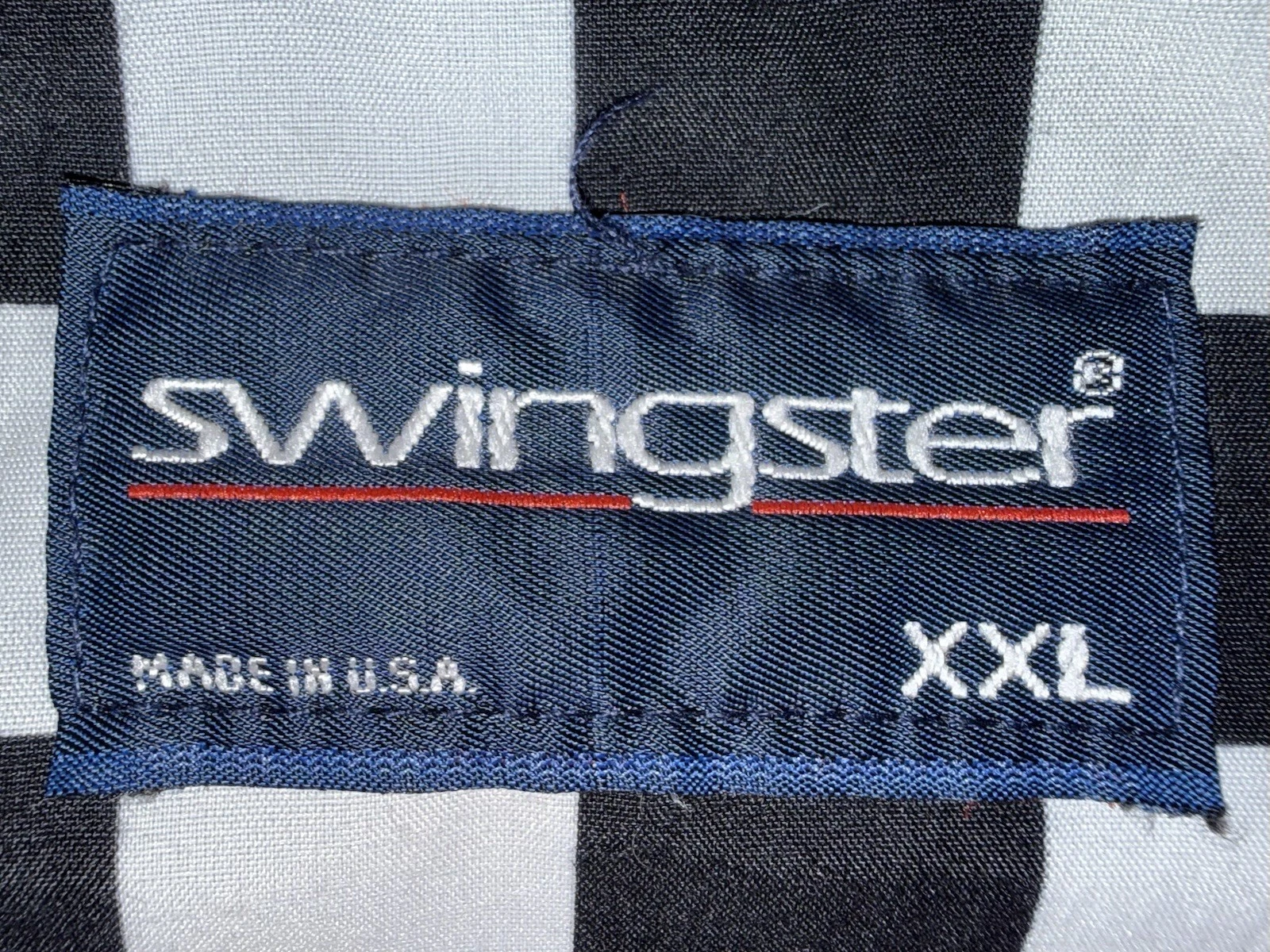 VTG 90’s NASCAR Raybestos Motorsport Racing Jacket XXL Swingster Nylon Checkered - product detail image 6