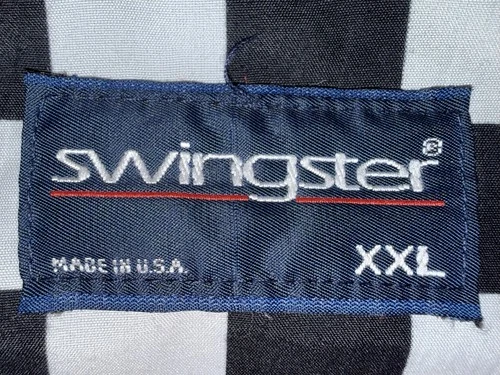 VTG 90’s NASCAR Raybestos Motorsport Racing Jacket XXL Swingster Nylon Checkered image 6