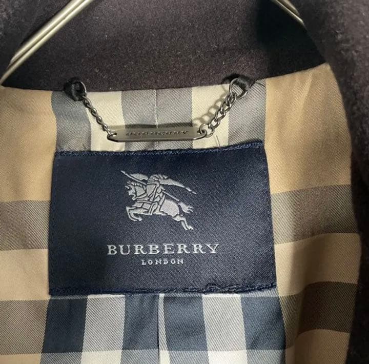 Burberry   Condition  London Stand Collar Wool Coat Black thumbnail 6