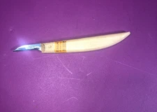 R. Murphy Woodcarving Knife  6 5/8" Handle- 1  1/2” high carbon steel blade-VGC