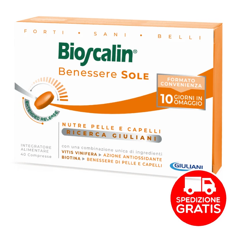 GIULIANI SPA Bioscalin Sole - Benessere Sole Giuliani 30 compresse + 10 Omaggio -Scad. 02/26