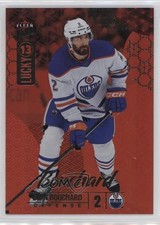 2024 Upper Deck Fleer Ultra Lucky 13 Achievement Red 160/199 Evan Bouchard 08a0