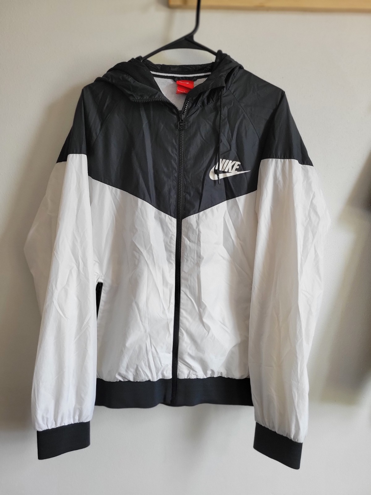 SACAI X NIKE Felpa a vento Nike uomo anni 90 nera wht large