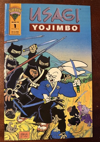 USAGI YOJIMBO 1,3,9, 10 ,35,38 ALL NM WPGS V1 MIRAGE 1993! TMNT, Sakai 92