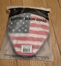 Exxact Sports Batters Elbow Guard Adult L/XL American Flag NEW Baseball Softball