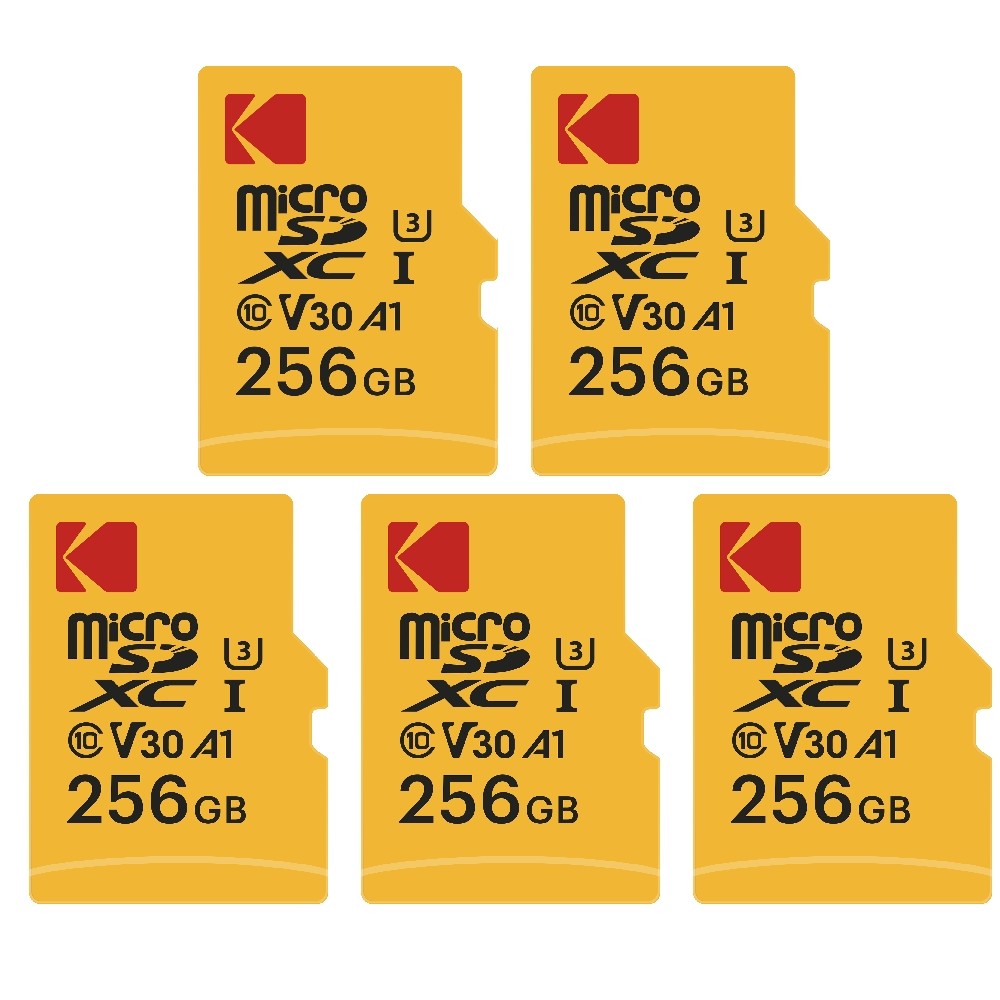 Micro SD 256 Go Kodak classe 10, lot de 5 pour résoudre définitivement la mémoire saturée