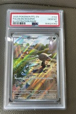 2025 Pokemon Pfl En-phantasmal Flames Illustration Rare Paldean Wooper Psa 10 Gm