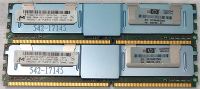 Micron 16GB RAM 2x8GB Kit DDR2 FB-DIMM 5300F 555-12 398709-071 Mac Pro 1,1 2,1
