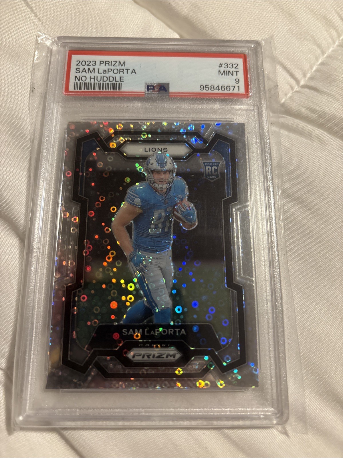 2023 Panini Prizm - Rookies Sam LaPorta #332 No Huddle Prizm (RC)