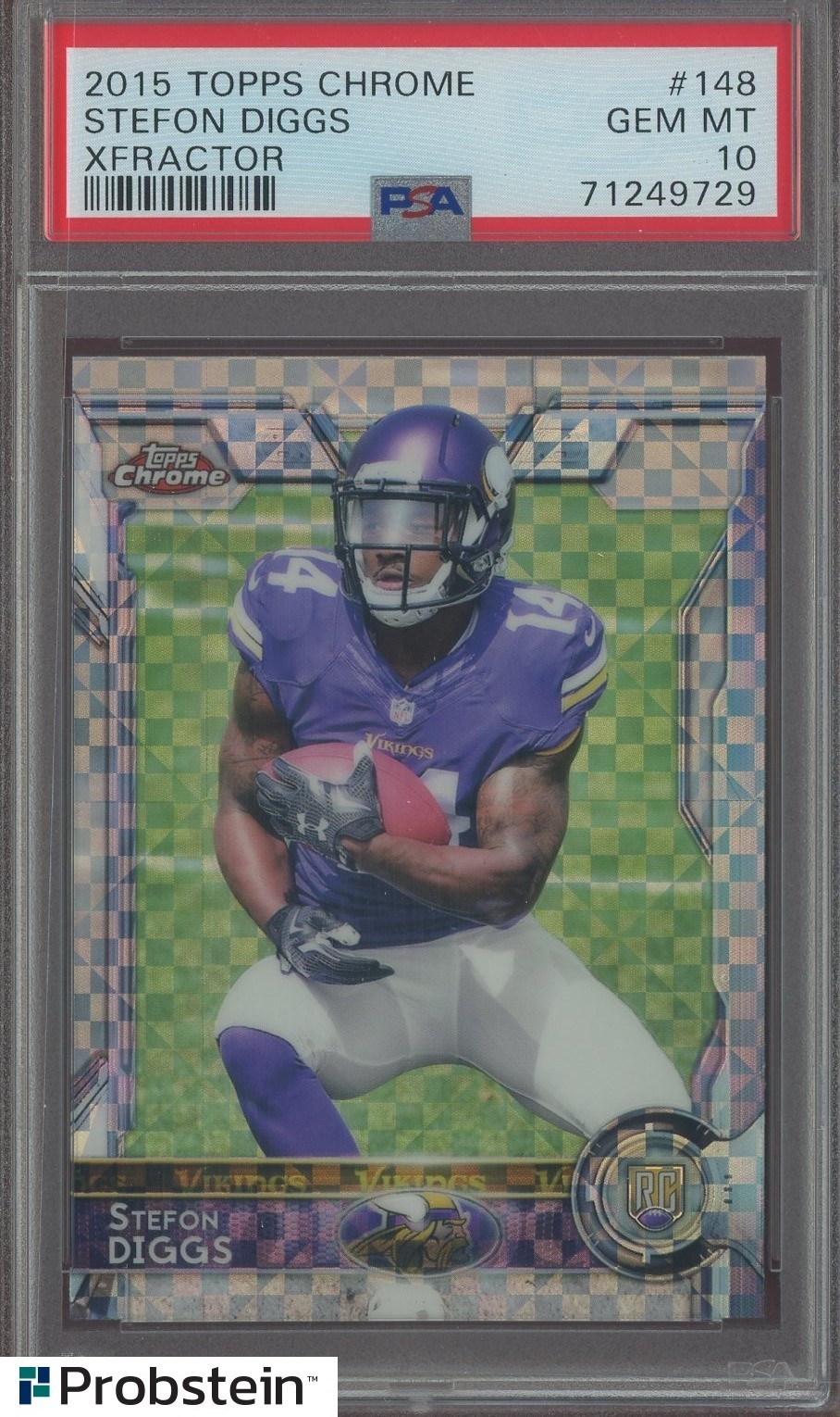 Stefon Diggs Topps Chrome #148 Xfractor