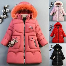 Abbigliamento bambino invernale bambina popolare, giacca calda con cappuccio, pelle spessa