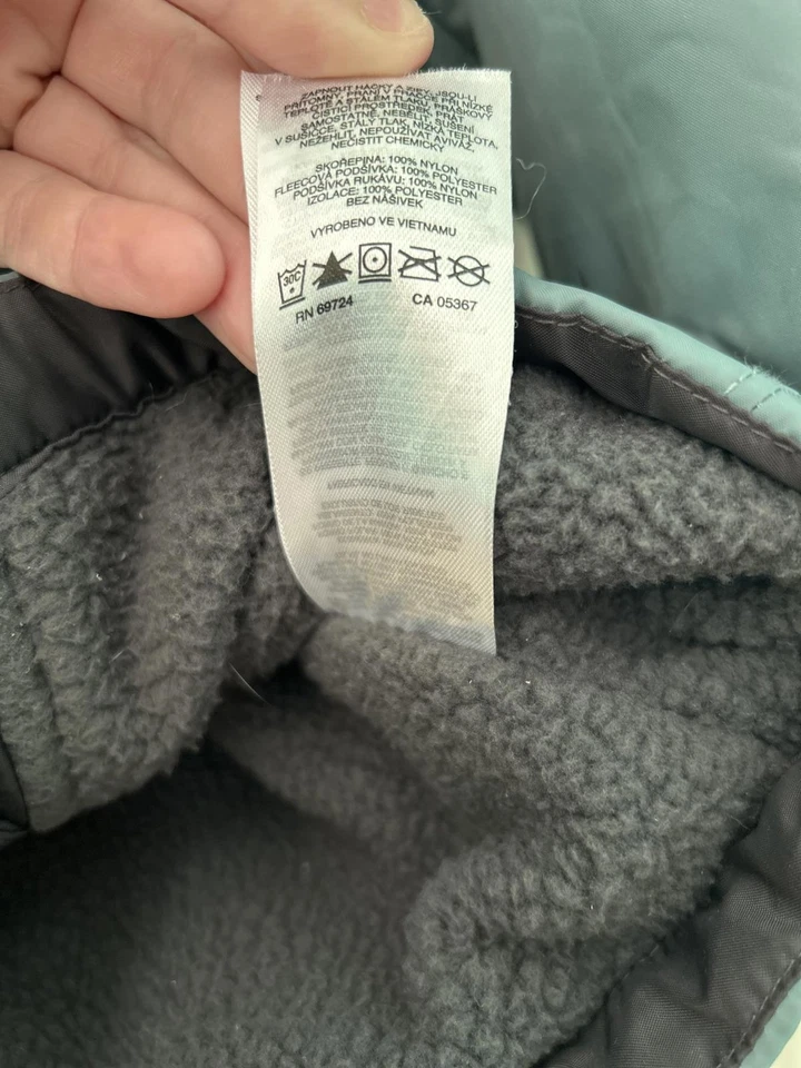 Chaqueta forrada Columbia Kids Sherpa en verde azulado y negro, talla 8 Foto 3 de 4