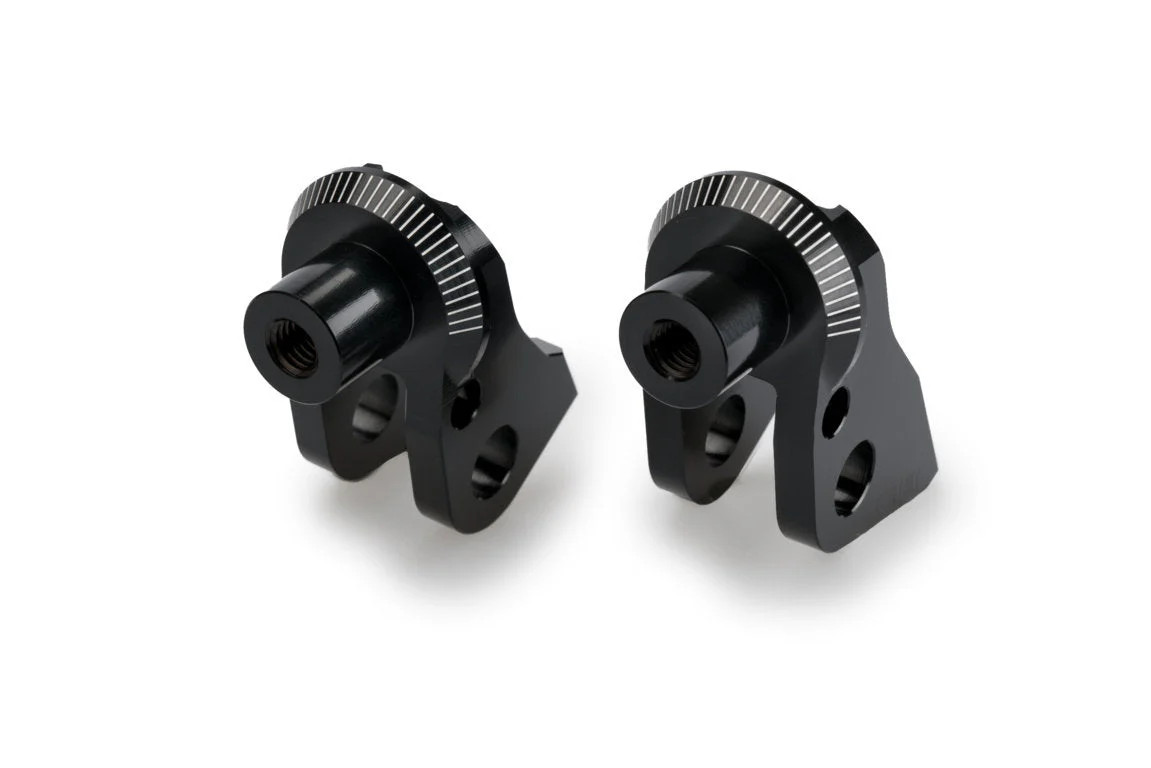 Puig Footpeg Adaptors Rider | Black | Honda NT1100 2022>Current
