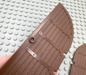 LEGO 2x  Brown Curved Top Arch Castle Door 1 x 5 x 10 9376 6081 6059 6090