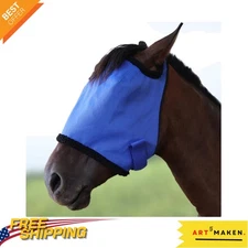 Adjustable Horse Fly Mask with UV Shield and Fine Mesh for Maximum Comfort