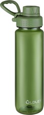 OLDLEY 1L/32oz Water Bottle BPA Free Tritan 1 Litre Clear Water Bottle with Scr