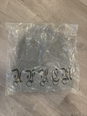 NEW Supreme AOI Gems Beanie Heather Grey In Hand