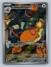 Team Rocket's Raticate Holo Illustration Rare SV10: Destined Rivals 202/182 NM