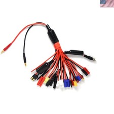 Multi-Connector Lipo Charger Splitter: 19-in-1 Octopus Lead for RC Enthusiasts