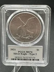 2021 $1 American Silver Eagle (Type 2) MS-70 PCGS (Ultra break Label)