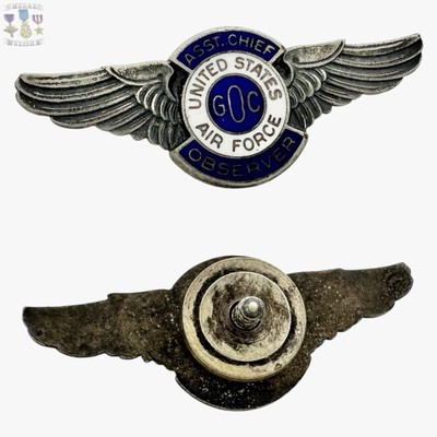 1940’s★ アメリカ陸軍航空隊 ★Air Crew Wing Pin★WW2 Vintage WW2 Authentic US Air Force Pilot Wings Pin WWII Badge