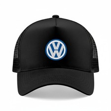 VOLKSWAGEN New Black Snapback Trucker Print CAP cotton Unisex HAT