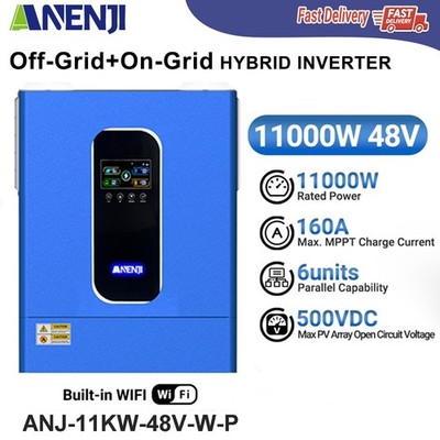 11000W 48V Solar Hybrid Wechselrichter Dual MPPT 160A On Grid Off Grid Inverter