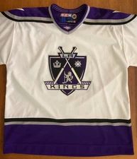 CCM Los Angeles Kings Coat of Arms White Jersey Size XL MIC