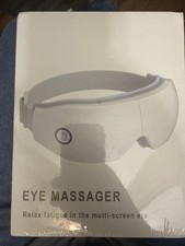 EM-007 Electric Eye Massager White Heated Bluetooth Cordless Rechargeable USB