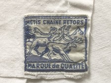 DRAP ancien Métis -  300 x 205 - Monogrammé , - ajouré Très Bon État.