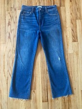 Pistola Lennon High Rise Crop Boot Jeans, Size 26 Fray Bottom, Excellent Cond