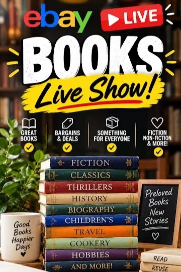 Live Book Fair 📚 Fiction and Non Fiction 📚 New and Used 📚 £1 Starts!