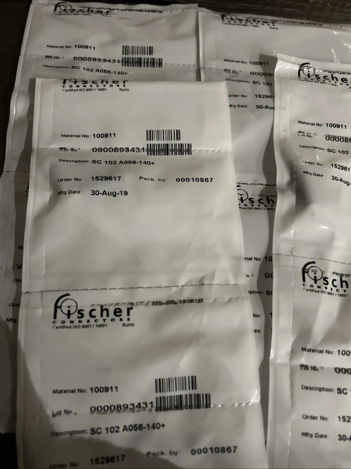 Fischer Connectors SC 102 A056-140+ 893431/100911, 3 Part Kit X 5 Packs Joblot - Image 2 of 4