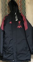 Liverpool FC  Adidas Bench Coat  Size medium Men’s brand new tagged 