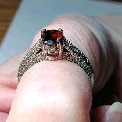 Unbekannter Vintage seltener SOLITÄR Ring, Größe siehe Beschreibung 