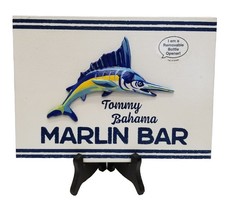 Tommy Bahama Marlin Bar Wall Art Cast Iron Bottle Opener Nautical New Old Stock