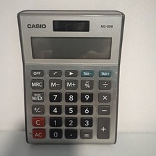 Casio MS-80S Basic Calculator with Two-Way Power, Solar, and Battery Tested