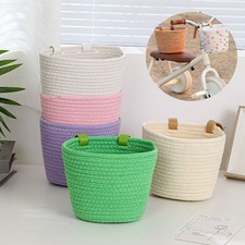 Kids Bike Basket Bike Carrier Bag Bicycle Accessory Handlebar Front Basket