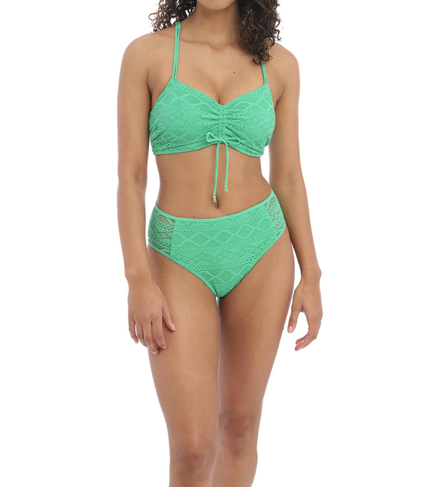 Freya Sundance AS4000 Underwired Convertible Bralette Bikini Top Jade 32G