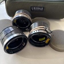 3 Spare Spools Shimano Longcast XT-A Baitrunner  15lb line & Carbon Washers 