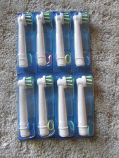 Lot Of 8 Oral-B Precision Replacement Electric Toothbrush Heads NIP